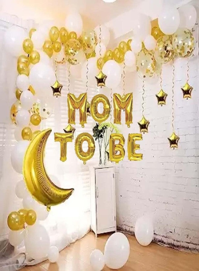 SOI Mom To Be Decoration Items - 53Pcs | Mom To Be Decorations | Mom To Be Decoration Items Set | Mom To Be Props for Photoshoot | Maternity Shoot Props Accessories | Mom To Be Balloons - Image 1